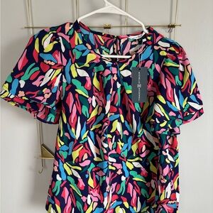 Colorful Patterned Women Top